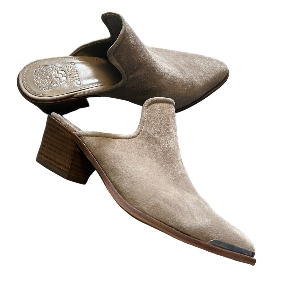 Vince Camuto Suede Mules Size 8 M/38.5